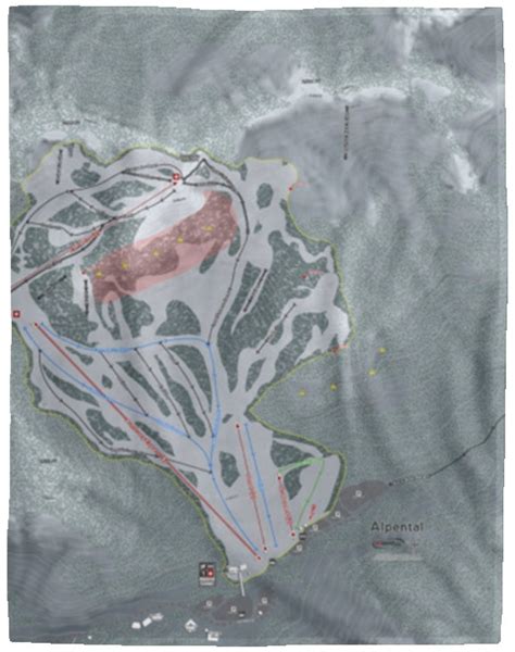 Summit At Snoqualmie Alpental Ski Resort Map Fleece Blanket | Etsy