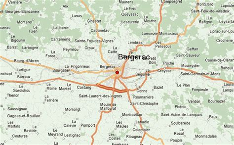 Bergerac france map