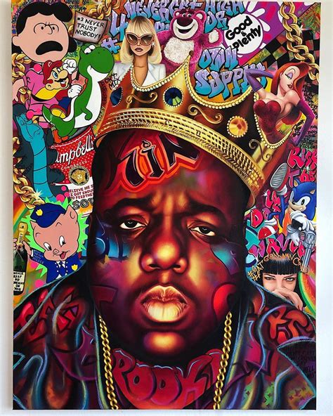 Notorious BIG art. Biggie Smalls Art. Brooklyn Art. east coast art. Pop art | Biggie smalls art ...