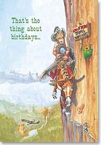 Birthday Card - Funny | The Thing About Birthdays | Boots Reynolds | 19938 | Leanin' Tree ...