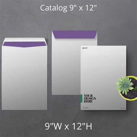 9x12 Vertical Envelopes - Custom Printed