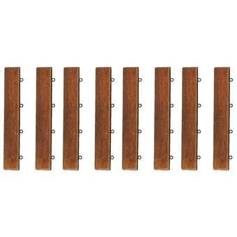 EZ-Floor 12" x 12" Teak Wood Snap-In Deck Tiles in Oiled | Deck tiles, Interlocking flooring ...