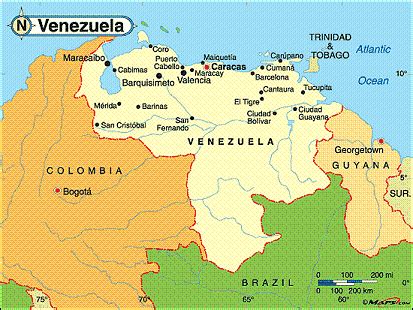 Caracas Map - Venezuela