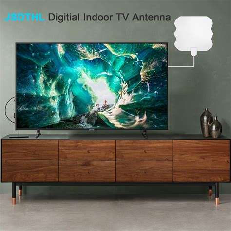 HDTV Antenna Amplified Indoor TV Antennas,130+Miles Long-Range Reception Indoor Digitial HDTV ...