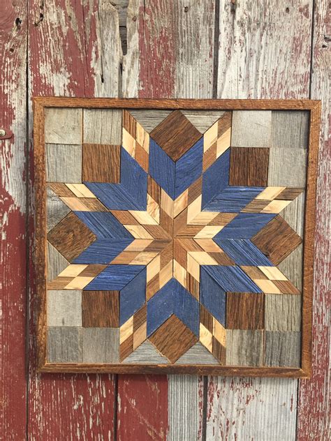 LS19 Amish Barn quilt wood plaque Large square