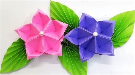 Colors Paper: Paper flower tutorial (Origami Flower) - Amazing and easy diy flowers