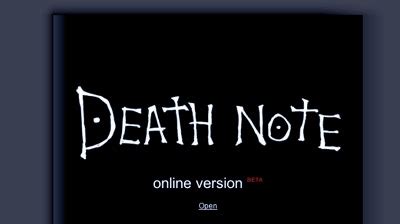 Death Note: Death Note Game Online Version