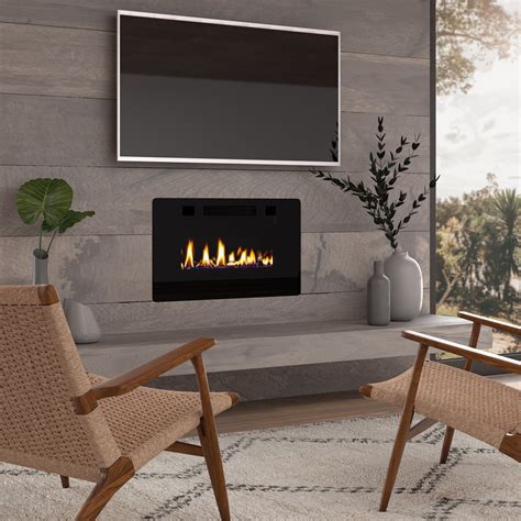 OKADA 30" Electric Fireplace Insert, 3.86" Ultra Thin Wall Mounted/In Wall Easy Installation ...