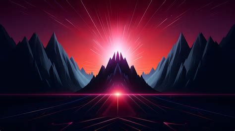 Premium AI Image | geometric neon wallpaper ai generated background