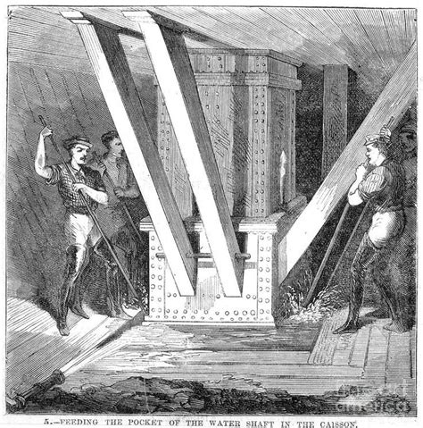 Brooklyn Bridge Caisson Diagram