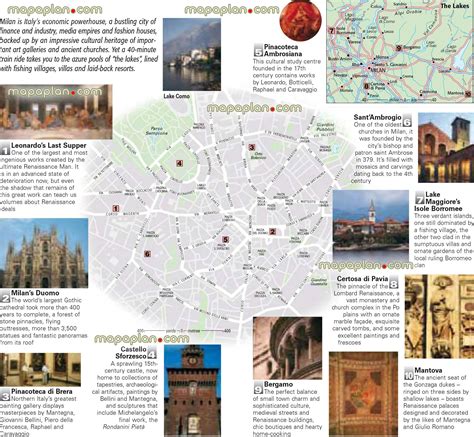 Milan Tourist Attractions Map - Best Tourist Places in the World