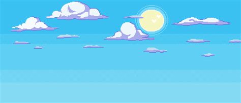 Day Sky - Sky of June | Pixel art background, Art background, Pixel art