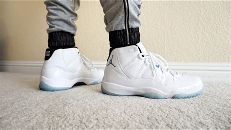 On Feet #16 | Air Jordan XI 11 Retro | Legend Blue (Columbia) | 2014 - YouTube