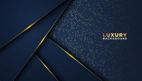 Dark Blue with Gold Accents Luxury 3D Background | Luxury graphic ...