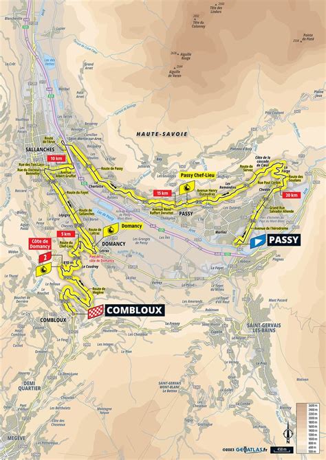 Tour de France 2023 stage 16 preview: Route map and profile of 22km time trial from Passy to ...