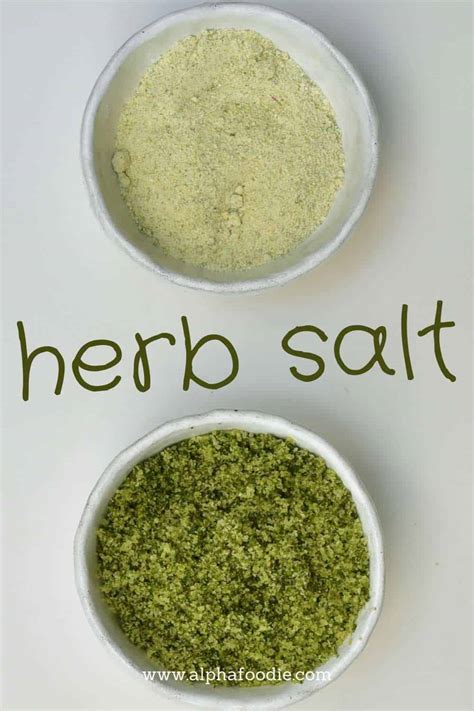 How To Make Herb Salt (Rosemary Salt Blend) - Alphafoodie