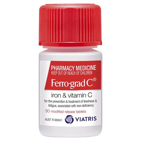 Buy Ferro-grad C Iron & Vitamin C 30 Tablets Online at Chemist Warehouse®