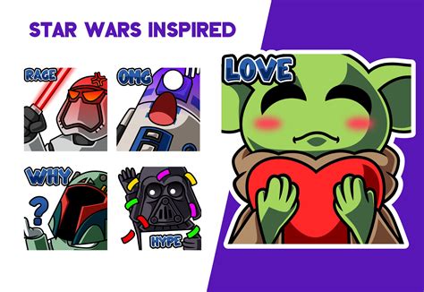 Star Wars Inspired Emote Pack - Emotes Store