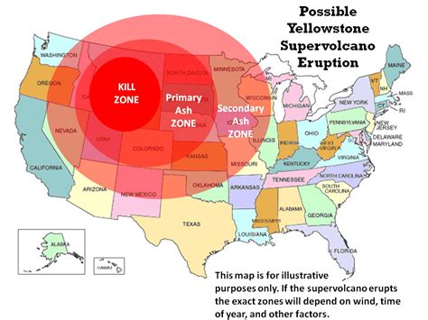 Map Yellowstone Volcano - London Top Attractions Map