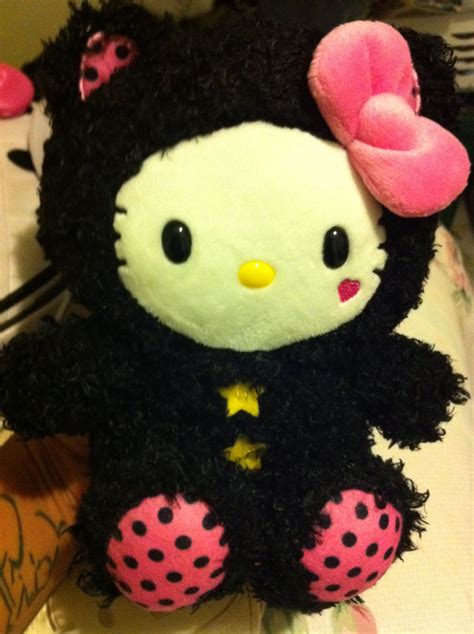 Black Cat Hello Kitty Plush | Hello kitty plush, Hello kitty, Kitty