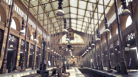 ArtStation - Gare Montparnasse Train Station WIP-02, Sanaz Imanzadeh