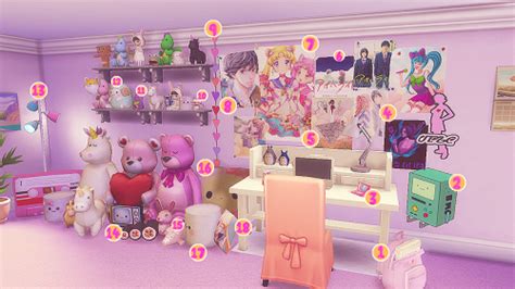 Kawaii Bedroom CC | Pixelfro