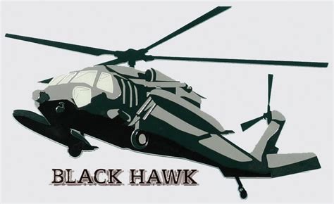 Black Hawk Helicopter Decal | North Bay Listings