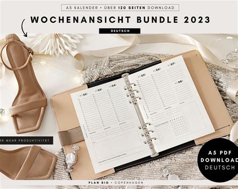 NEW 2023 A5 for Filofax Printable Monthly Planner Inserts - Etsy.de