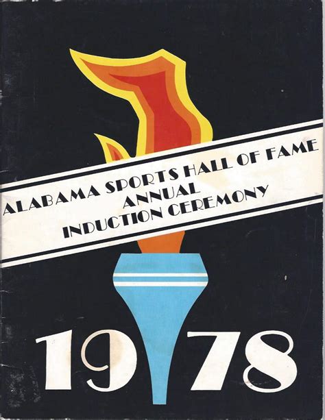 The State of Alabama Sports Hall of Fame Annual Induction Ceremony 1978, Program