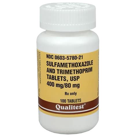 Sulfamethoxazole & Trimethoprim 400mg/80mg (per tablet) (Manufacture may vary)