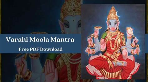 Varahi Moola Mantra in English | Free PDF Download - eAstroHelp