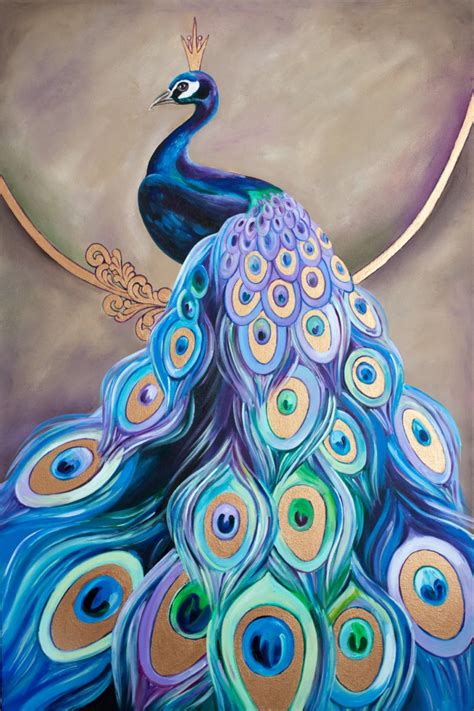 Acrylic Peacock Paintings | atelier-yuwa.ciao.jp