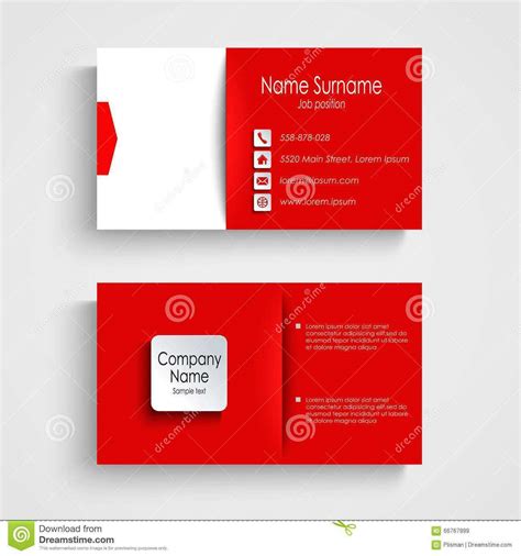 37 Customize Our Free Red Business Card Template Download PSD File for Red Business Card ...