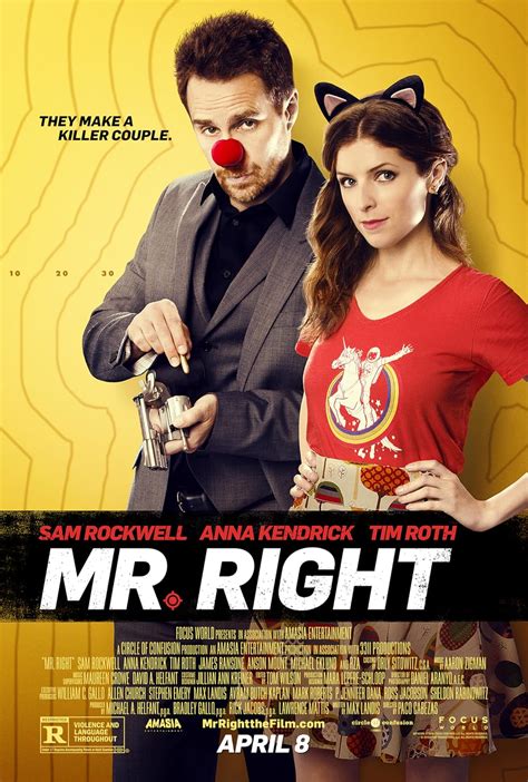 Sinopsis Film Mr. Right Bioskop Trans TV, Anna Kendrick Jatuh Cinta dengan Pembunuh Bayaran ...