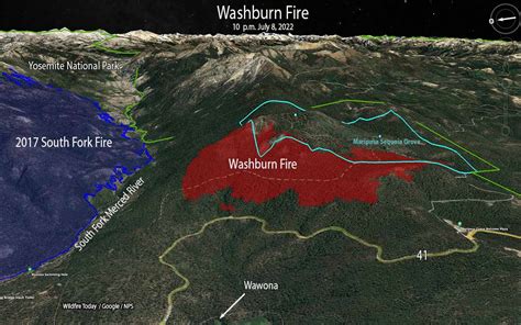 Yosemite Fire Map Today - Fancie Shandeigh