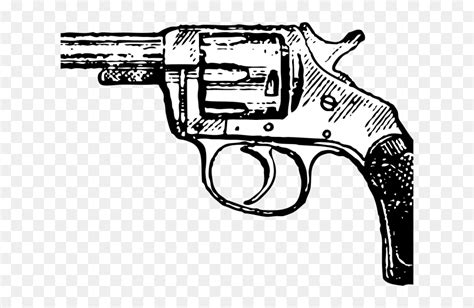 Transparent Pistol Clipart - Gun Clipart Black And White, HD Png ...