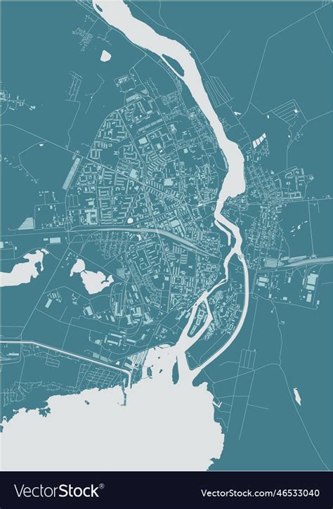 Map of the city narva estonia Royalty Free Vector Image