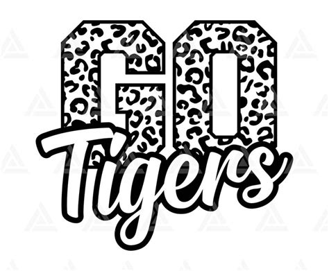 Go Tigers Leopard Svg Go Tigers Football Svg Run Tigers Svg - Etsy