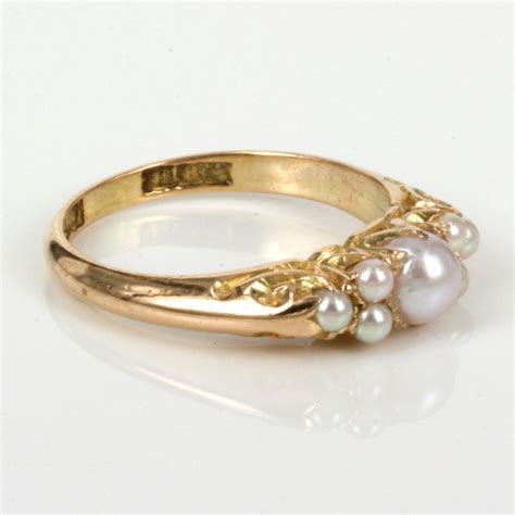 Buy Antique pearl ring by Louis Cadby Sold Items, Sold Rings Sydney - KalmarAntiques