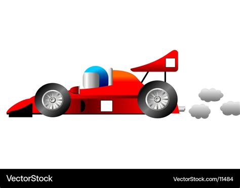 Cartoon racing car Royalty Free Vector Image - VectorStock