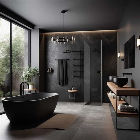 10+ Ideas for Creating a Luxury Modern Black Bathroom to Impress • 333+ Images • [ArtFaca ...