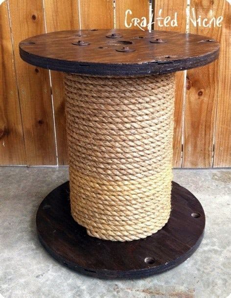 Rope Spool Side Table - KnockOffDecor.com