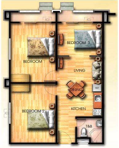 the floor plan for a small apartment