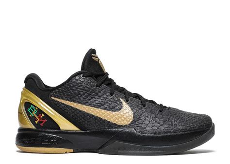 kobe 6 black and gold authentic