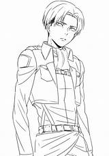 Attack On Titans Levi Coloring Page  Best sketch template