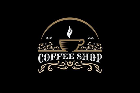 Vintage Coffee Shop Logo Graphic by nicemorning · Creative Fabrica