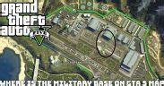 Where is the military base on gta 5 map