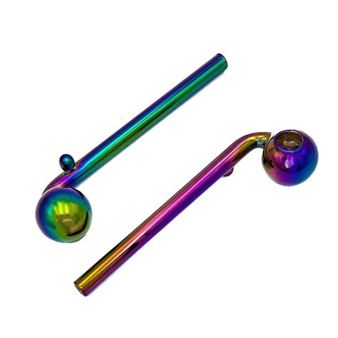 Full Rainbow Sweet Puff Glass Pipe Twin Pack