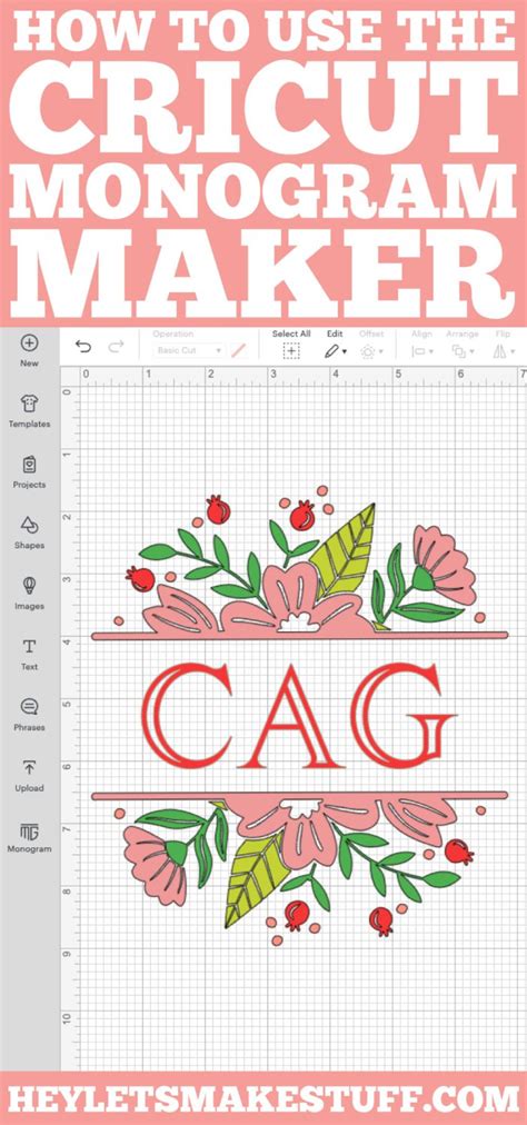 How to Use the Cricut Monogram Maker in Design Space