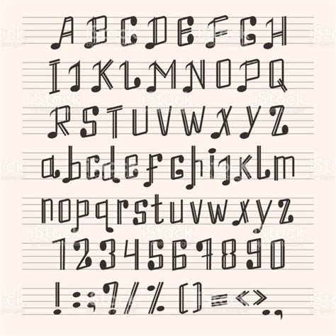 Image result for musical font alphabet | Lettertype alfabet, Lettertypen alfabet, Typografie alfabet